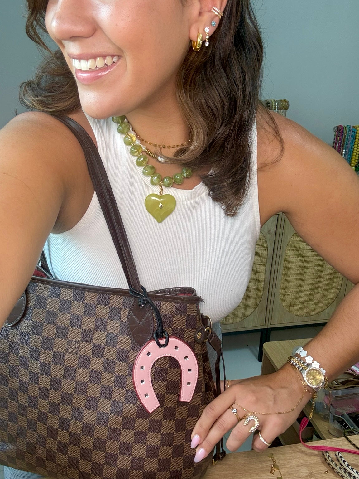 Lucky Horseshoe Bag Charm