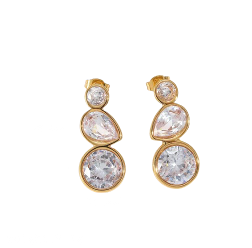 Fallon Bezel Earrings