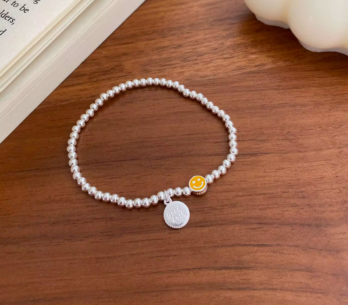 smiley miley beaded bracelet