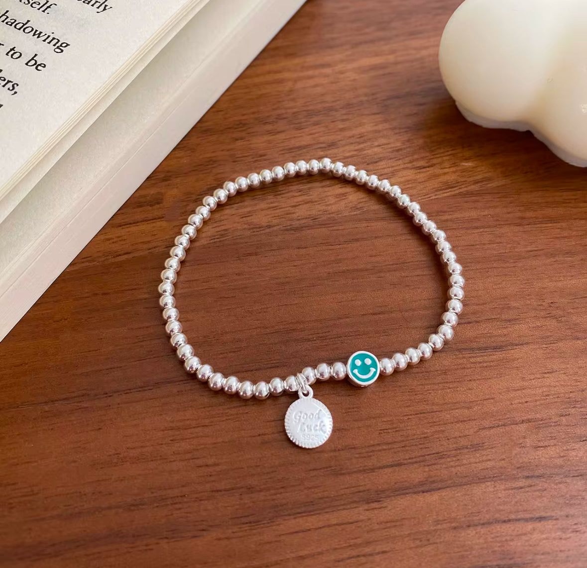 smiley miley beaded bracelet