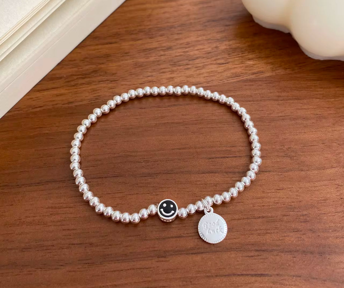 smiley miley beaded bracelet