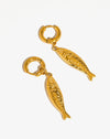 Sardinia Fish Charm Earrings