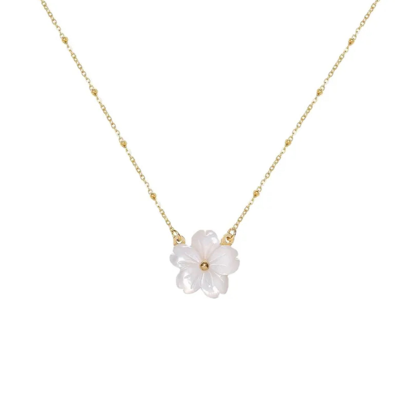 Fleur pearly necklace