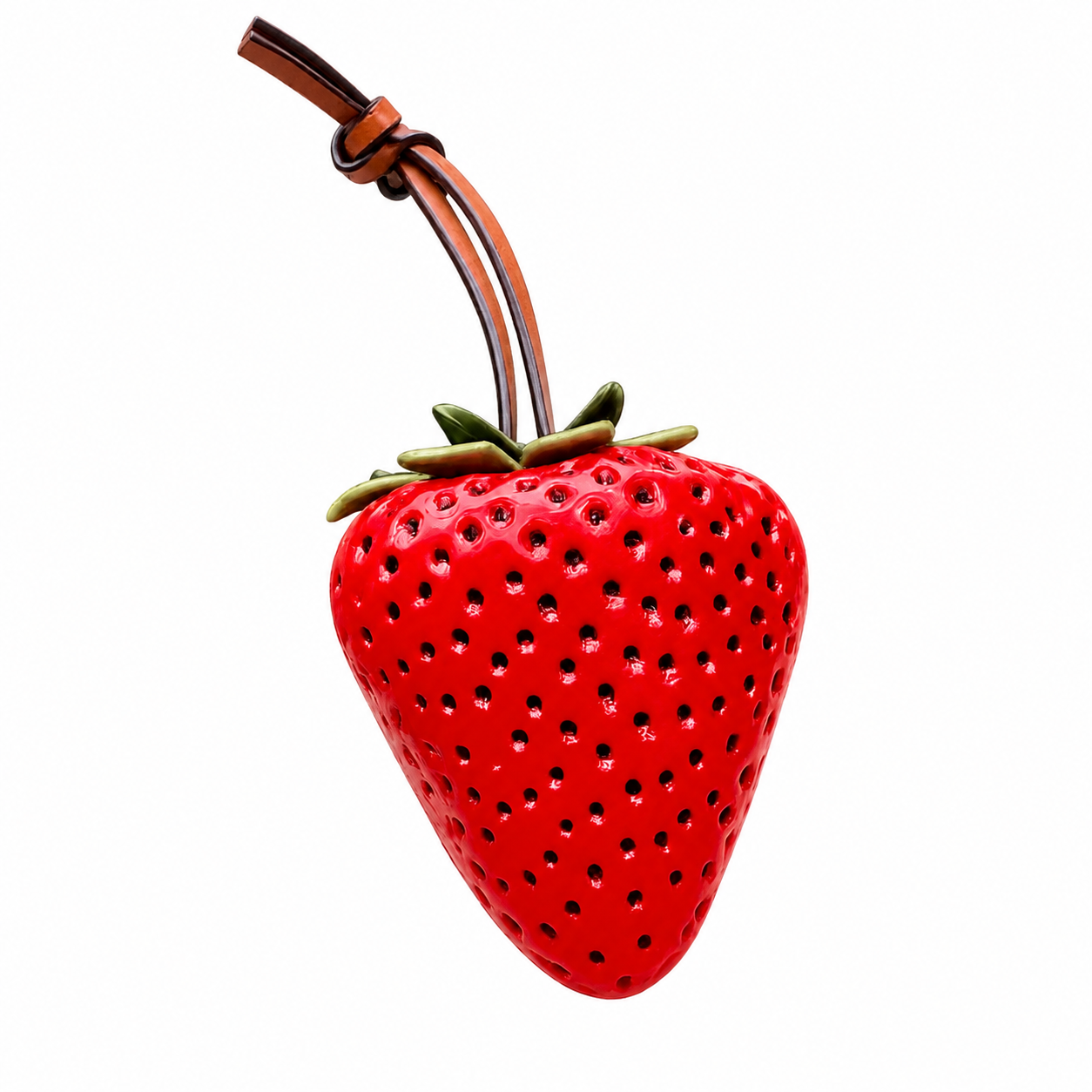 Strawberry bag charm
