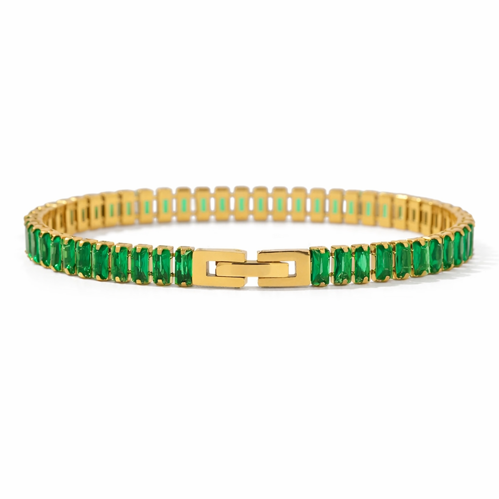 Gia bezel tennis bracelet