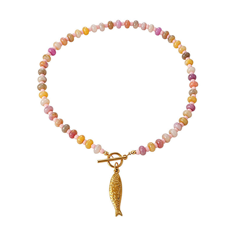 Sienna lucky fish necklace
