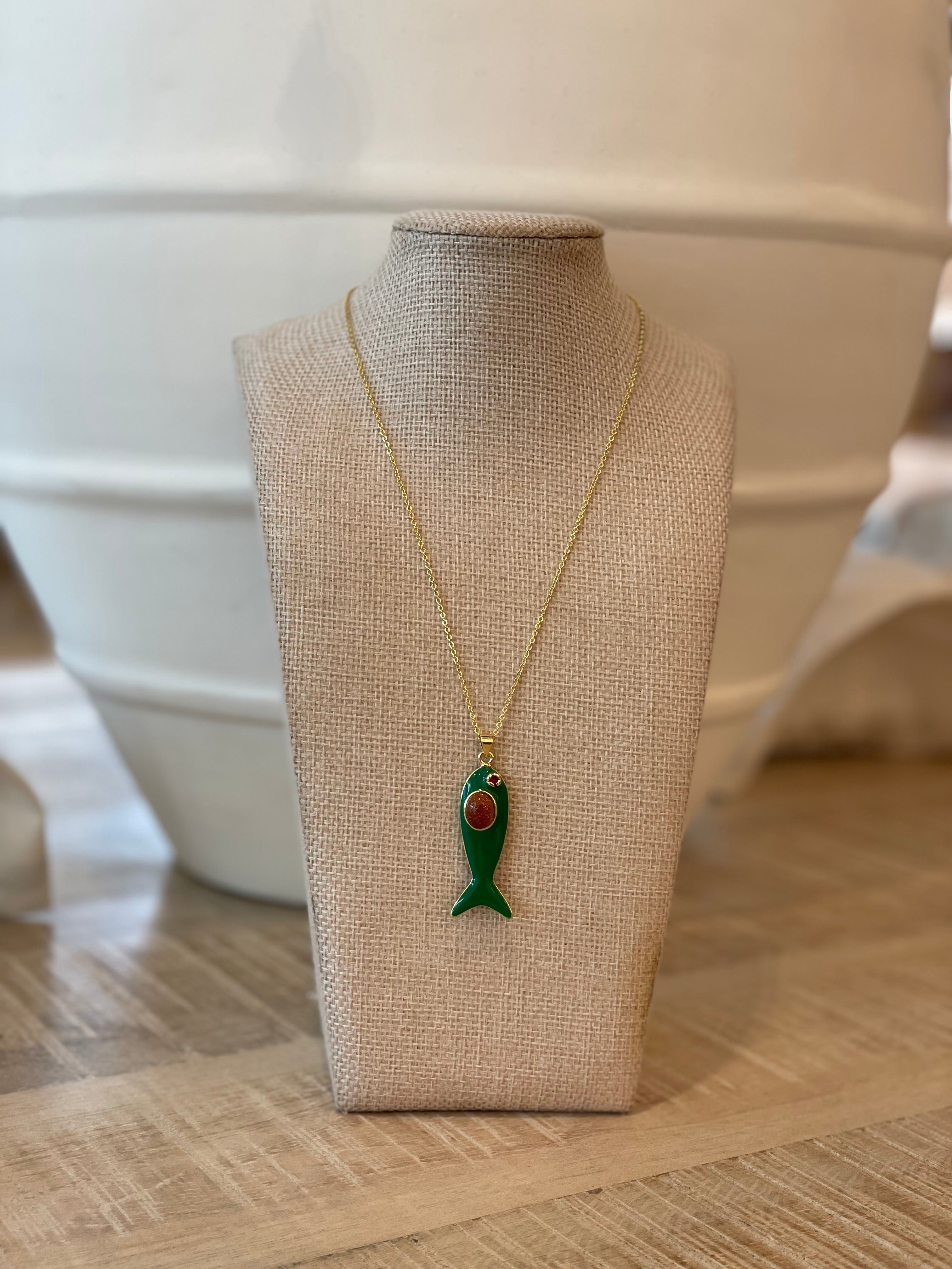 Lucky fish necklace