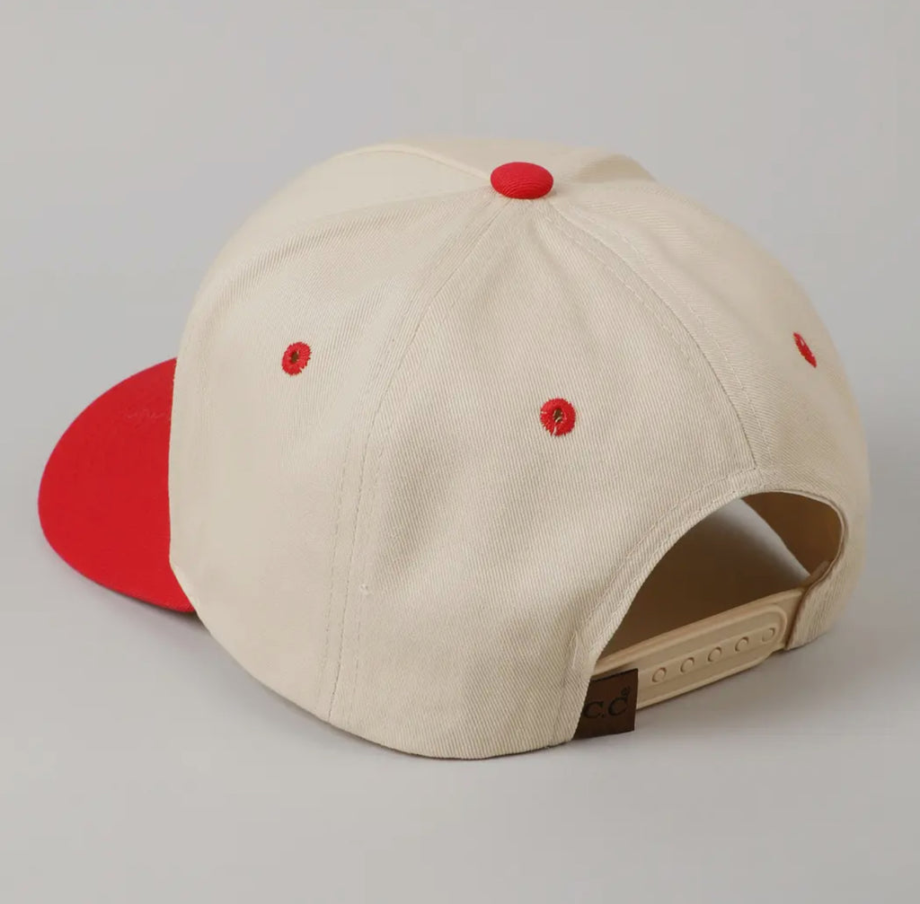 Mother upside down lettering embroidery cap