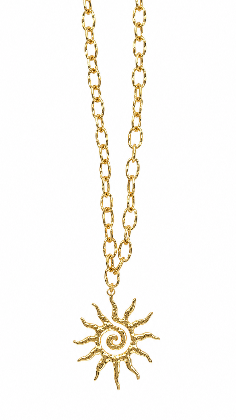 Ruby Sun Necklace