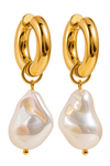 Joy Pearl Earrings | Convertible Pearl Mini Hoops – NMC Jewels x LULY B
