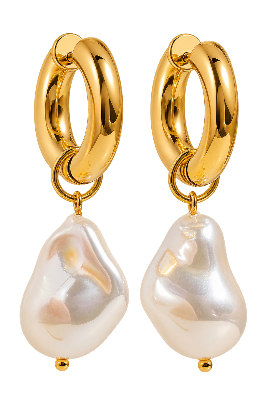 Joy Pearl Earrings | Convertible Pearl Mini Hoops – NMC Jewels x LULY B