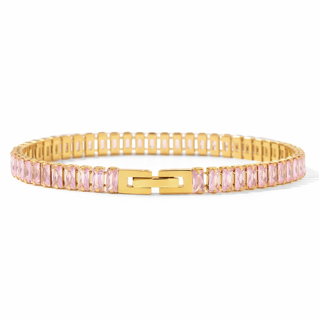 Gia bezel tennis bracelet