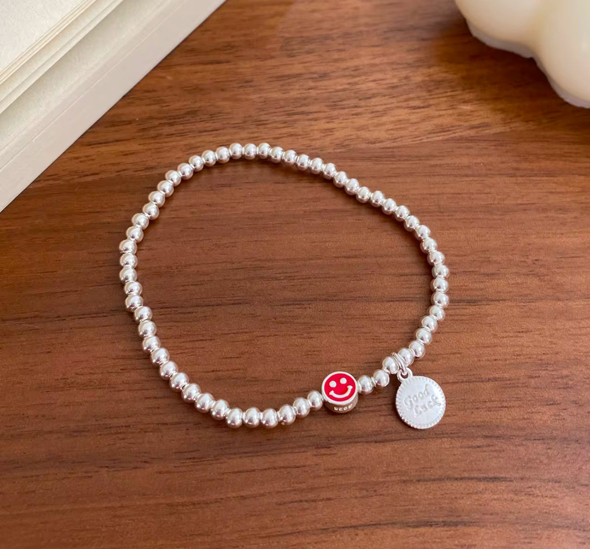 smiley miley beaded bracelet