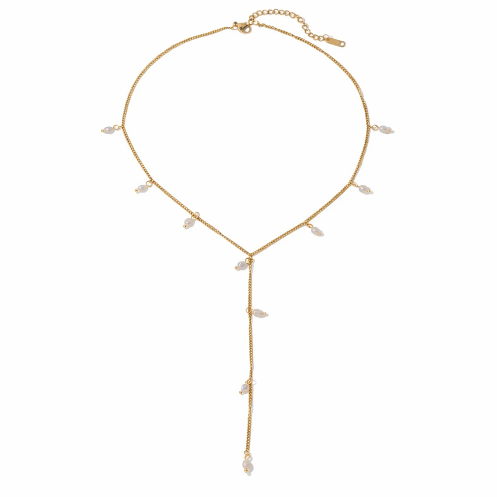 Olivia Pearl Lariat Necklace