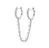 Leila double pierced earring