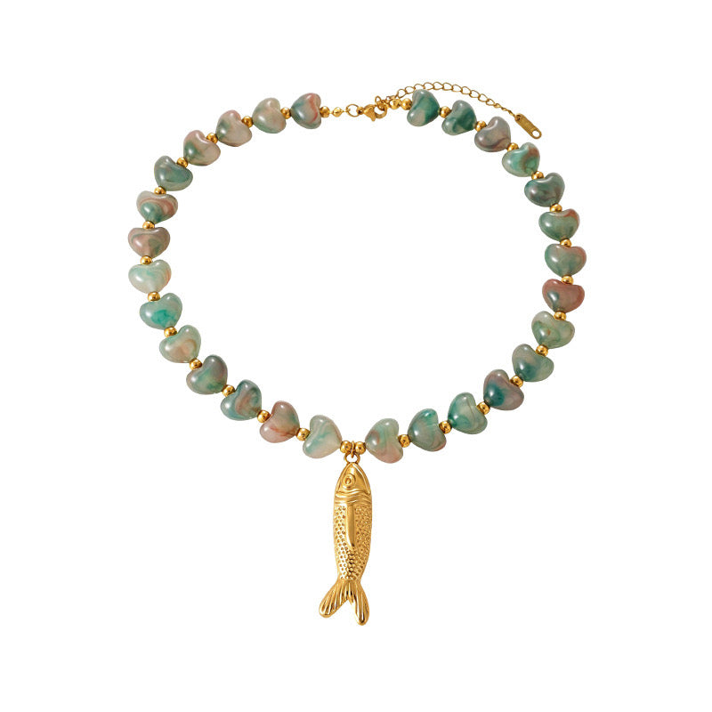 Lucky Heart Catch Necklace