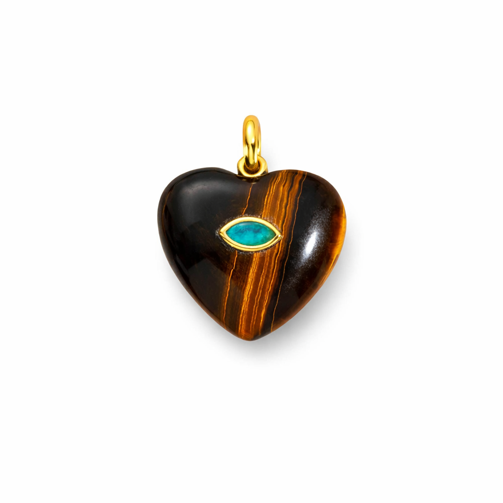 Tiger Heart Charm