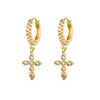 emma cross earrings