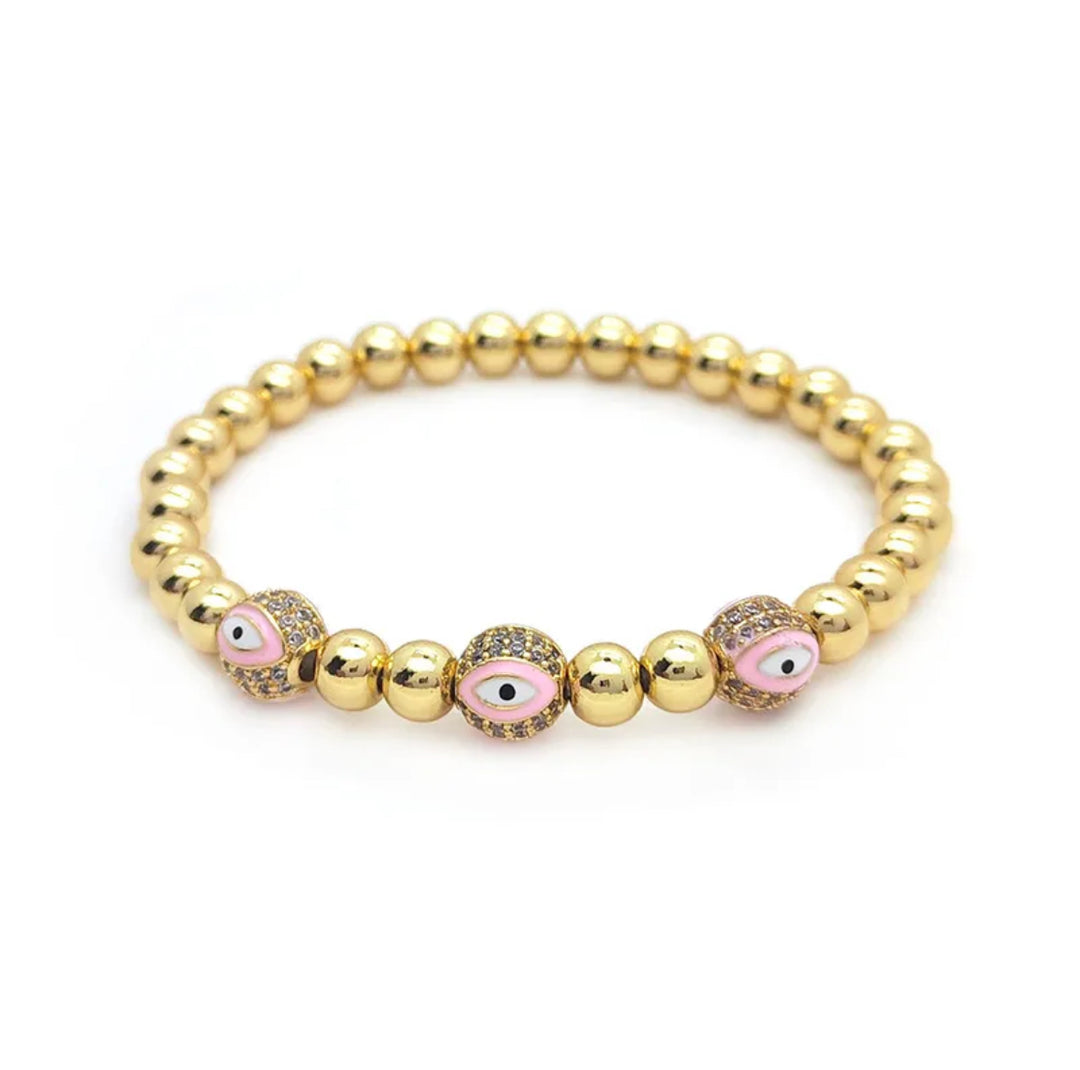 santorini evil eye bracelet