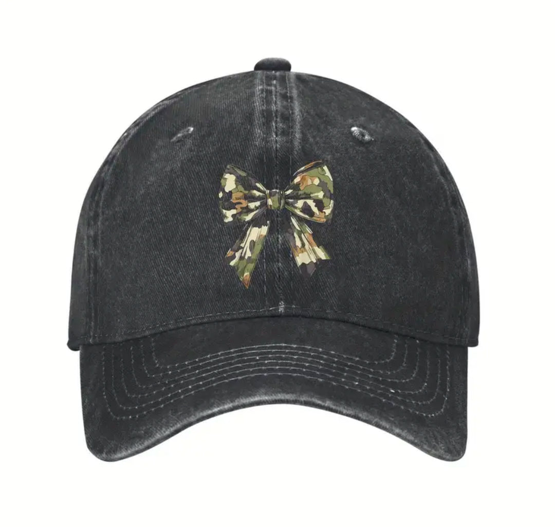 Camo bow women’s cap 