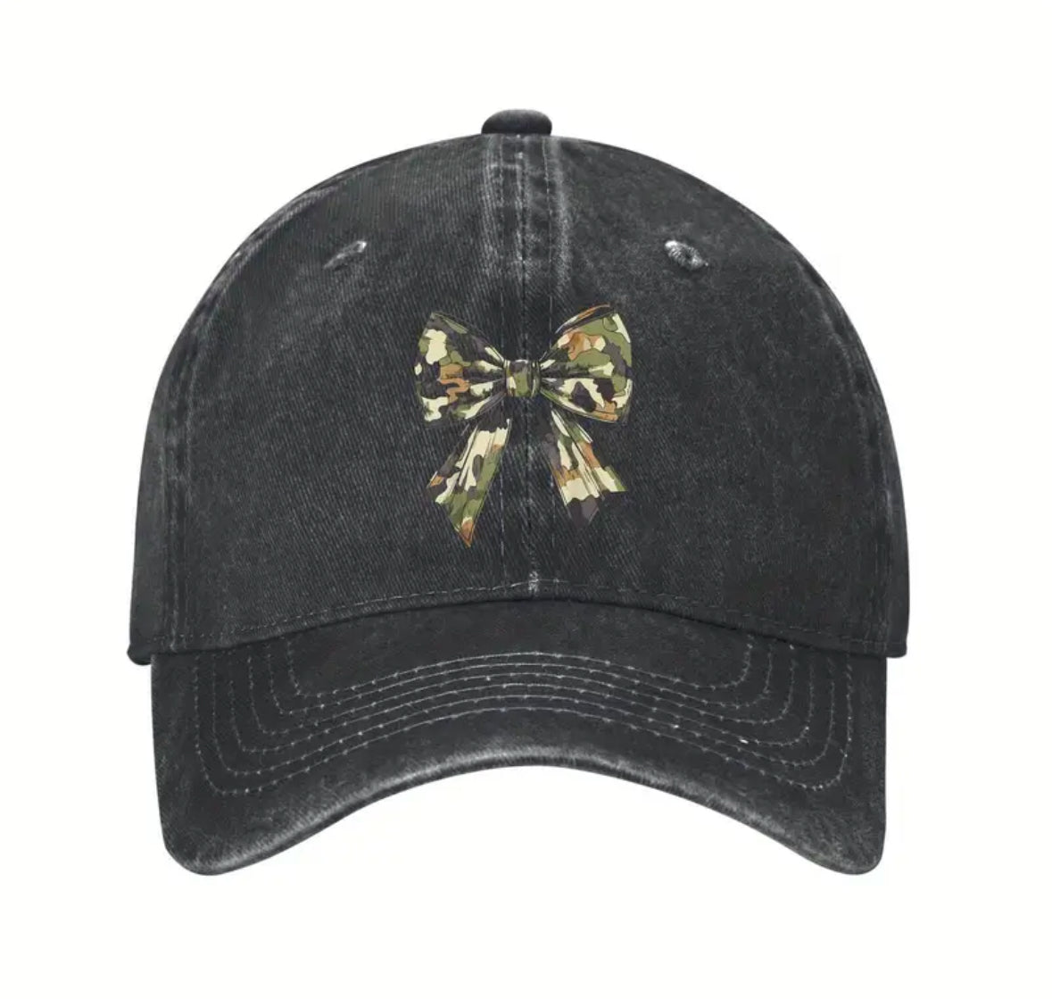 Camo bow women’s cap 