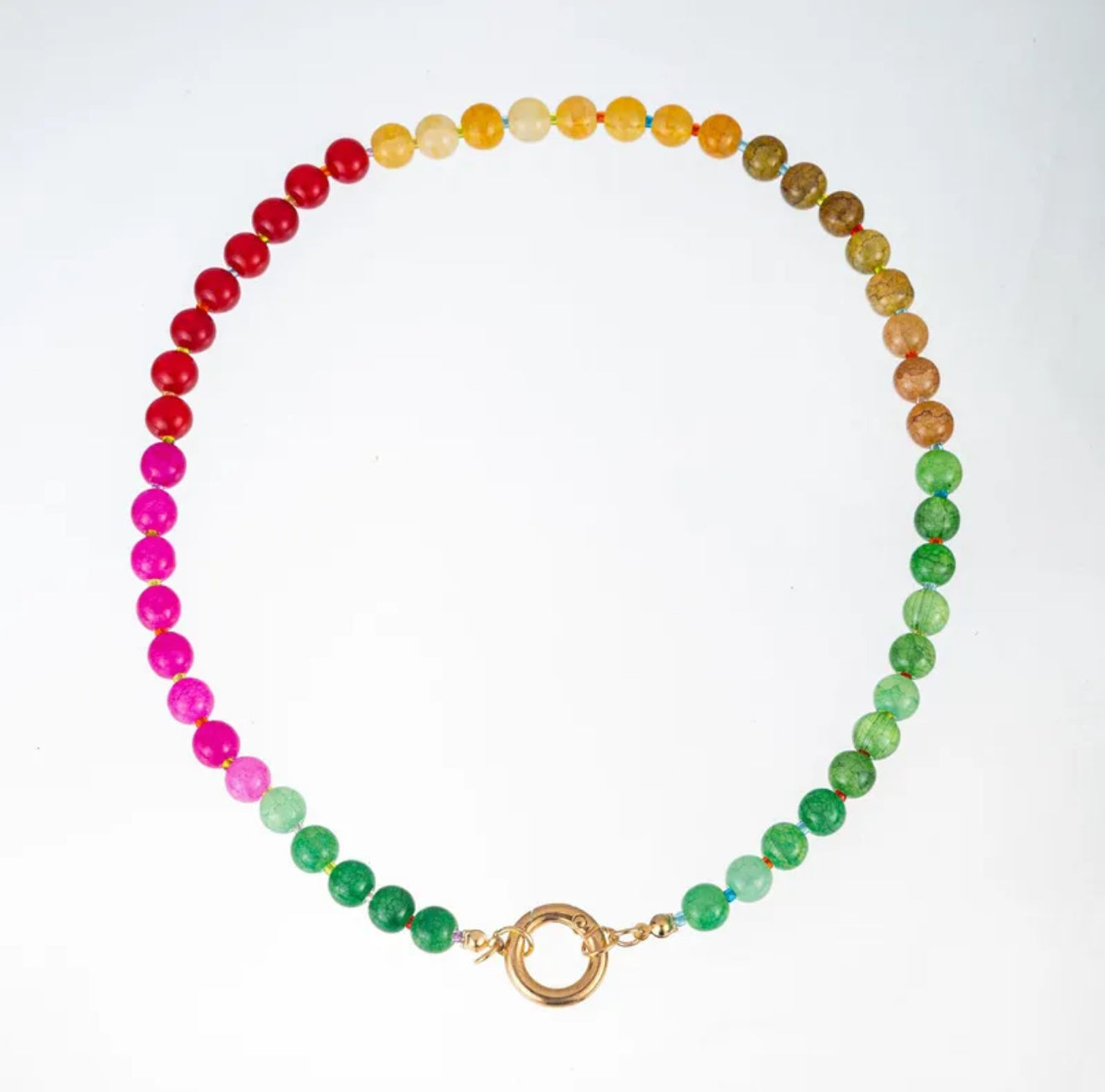 Jasmine Glass Bead Necklace