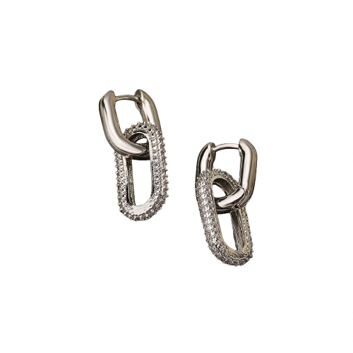 noa chain link earrings