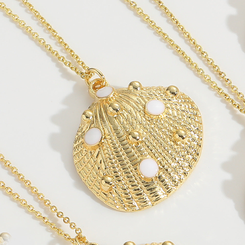 maya seashell pendant necklace