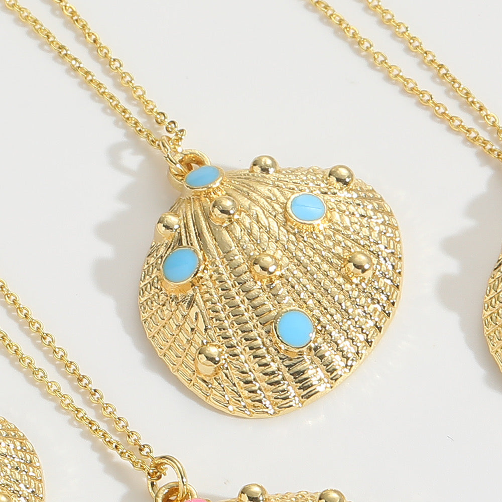 maya seashell pendant necklace