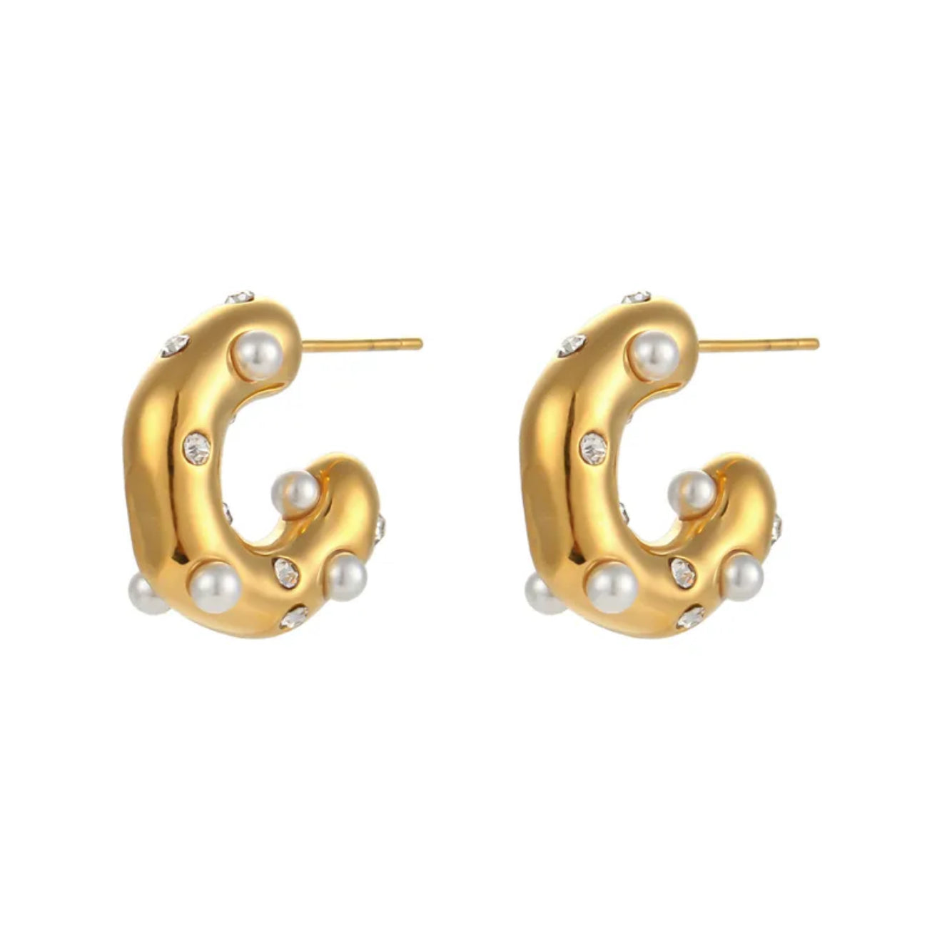 Karly pearl hoops
