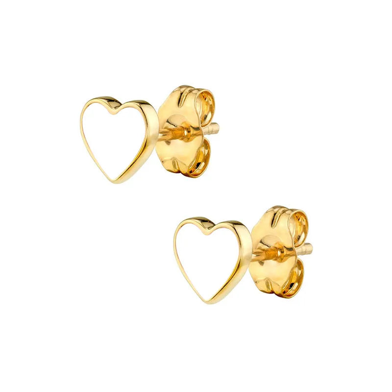 bay heart studs