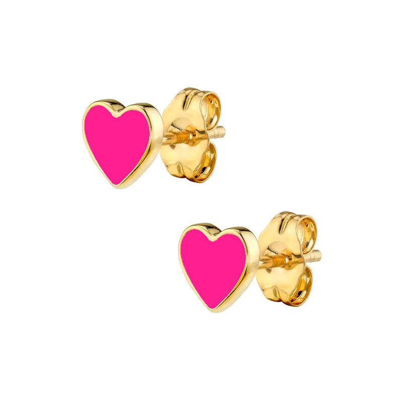 bay heart studs